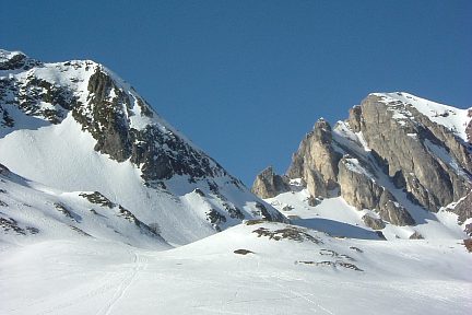 Le Pourteillou Col, passage vers le Soum Braqué
