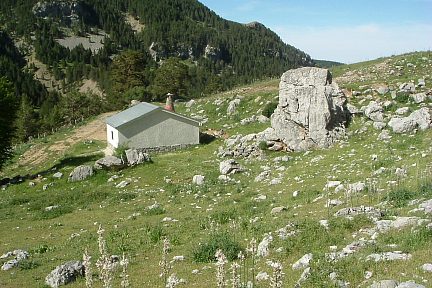 Refuge Cubilar de la Espata, départ vers la Pena Collarada