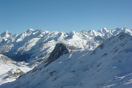 Pic de Canaourouye : vue sur Palas, Balaïtous, Infiernos et la Pène de la Glère