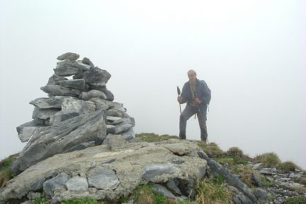 Sommet du pic du Moulle de Jaüt, 2000 m le plus au nord des Pyrénées