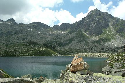 Le lac Noir (Nère) en descendant du pic de Madamète