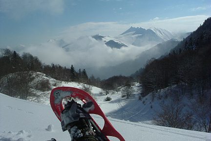 Vue vers le pic du Moulle de Jaüt depuis les Bordes Cabanes