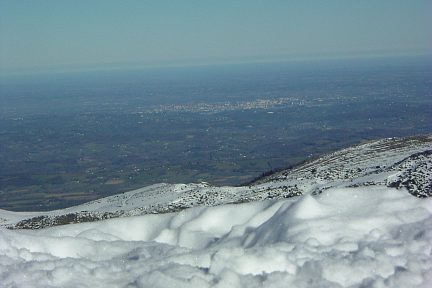 Vue sur Pau depuis la crête de Saubajot (1651 m)