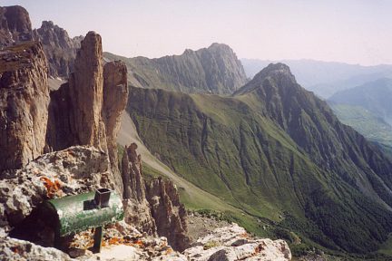 Aiguilles d'Ansabère, Billare et Dec de Lhurs depuis le pic de Pétragème