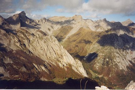 Ansabère, Trois Rois et pic d'Anie vus du pic Lariste (2168 m)