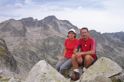 Au col de Cambalès, vue sur le Balaïtous et son glacier