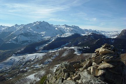 Les Gabizos vus du Soum de la Péne (1616 m)
