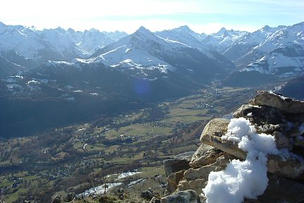 Pic du Midi d'Arrens et vallée d'Arrens depuis le Soum de la Péne