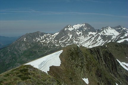 Soum d'Aas : crête, Soum de Moundaut et pic de Sesques