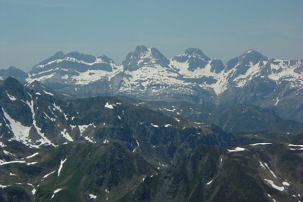 Soum d'Aas : vue sur le pic d'Aspe
