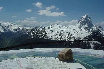 Table d'orientation du pic de la Sagette (2031 m)