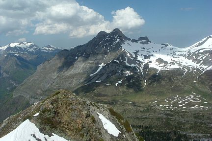 Herrana (2067 m) : vue sur le pic de Cézy