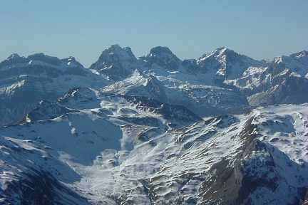 Pic Peyreget (2487 m) : vue sur les picos de la Garganta et de Aspe