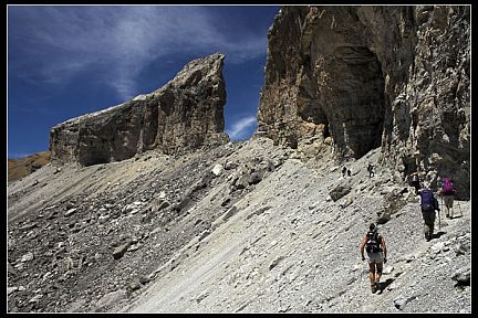 Brèche de Roland, versant espagnol, depuis le Pas des Isards