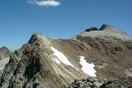 Pic Camboué et Pointe Lourde-Rocheblave vus du pic Saint-Saud