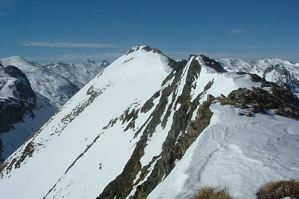 Crête finale du sommet Sud du col des Arazures, vue 2