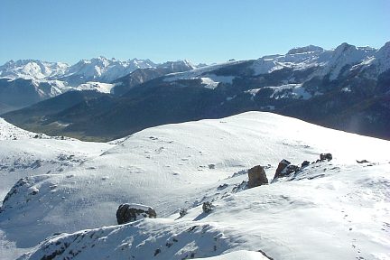 Pic de Gabizos et crête de Saubajot depuis le pic d'Escurets