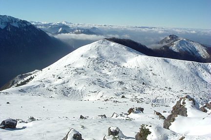 Vue sur la vallée d'Aspe depuis le pic d'Escurets