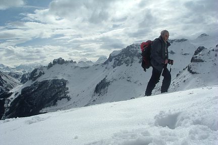 Le Lauriolle et le pic du Midi d'Ossau depuis la crête de Sède de Pan