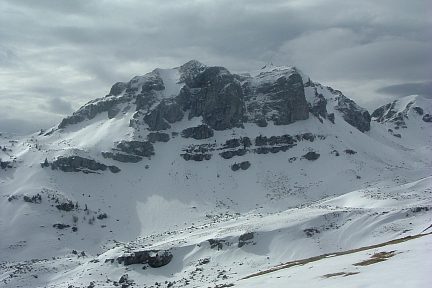 Pic Montagnon et pic Mailh Massibé depuis la crête de Sède de Pan
