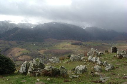 Cromlech de Lous Couraus, vue 1