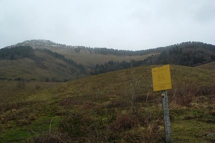 Crête de Lazerque depuis la chapelle de Houndas