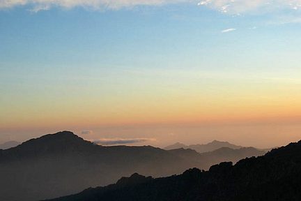 Coucher de soleil sur la Corse
