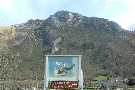 La Pène de Béon, falaise aux vautours