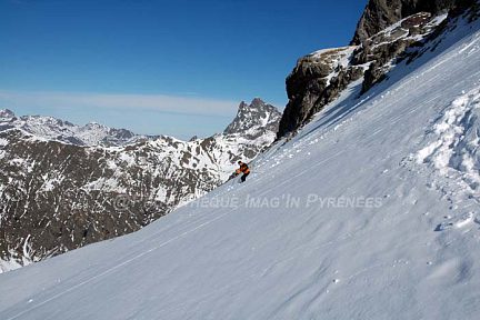 Descente en ski de l'Anayette