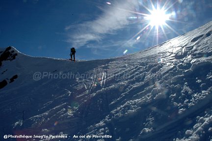 Col de Pierrefitte à contre-jour (2466 m)