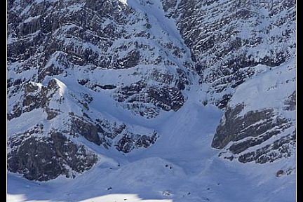 Couloir Swan depuis les Espuguettes