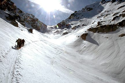 Brèche entre le Soum de Bassia et le Bernat Barrau