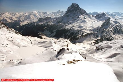 L'Ossau vu du sommet du pic de Larry, depuis la vallée d'Aspe