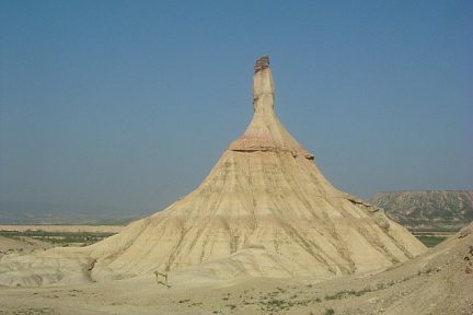 Castildetierra dans le désert des Bardenas Reales en Espagne
