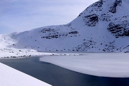 Lac d'Arlet en début d'hiver
