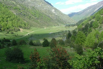 Le lac d'Estaing vu depuis la cabane d'Oelhestre (1239 m)