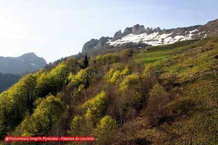 Le Lauriolle vu depuis la montée à la cabane de Lauda