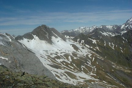 Le pic de Gabiet vu du pic de Saint André