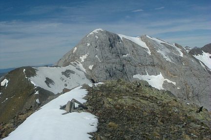 Le Soum Blanc des Espécières vu du pic Saint André
