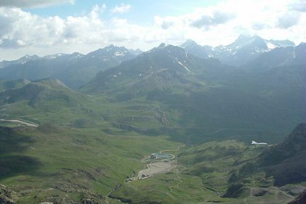 Le Balaïtous et le pic Palas vus du pico Culivillas