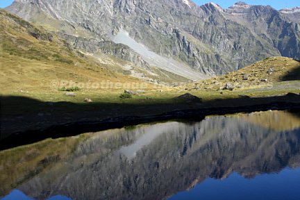 Le sommet du Campbieil vu depuis le lac de Badet