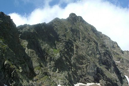 Le pic de Sauvegarde vu depuis la montée au Port de Vénasque