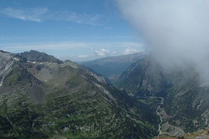 La vallée de Benasque vue du pic de Sauvegarde
