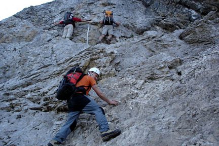 Pic de la Munia : escalade de la dalle de Passet