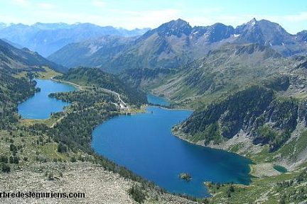 Vue depuis le Pic de Madamète sur la réserve du Néouvielle