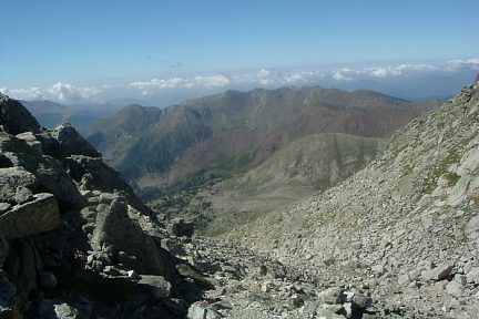 Depuis le coll d'Abellers (2884 m), vue au Sud