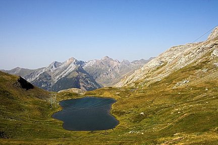 Ibon de Lapazosa depuis le col des Especières, côté espagnol