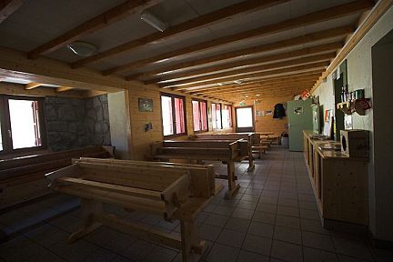 Intérieur du refuges des Oulettes de Gaube