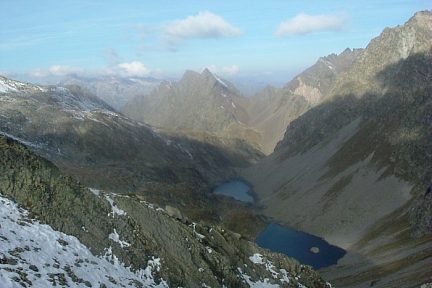 Depuis la Hourquette de Bugarret (2614 m), lacs de Bugarret