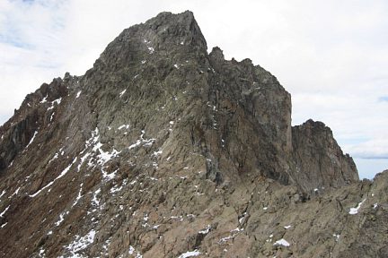 Pic Long vu de la sortie de la cheminée
